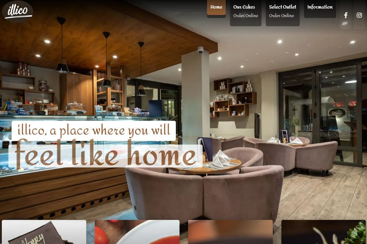 Screenshot of the Illico website