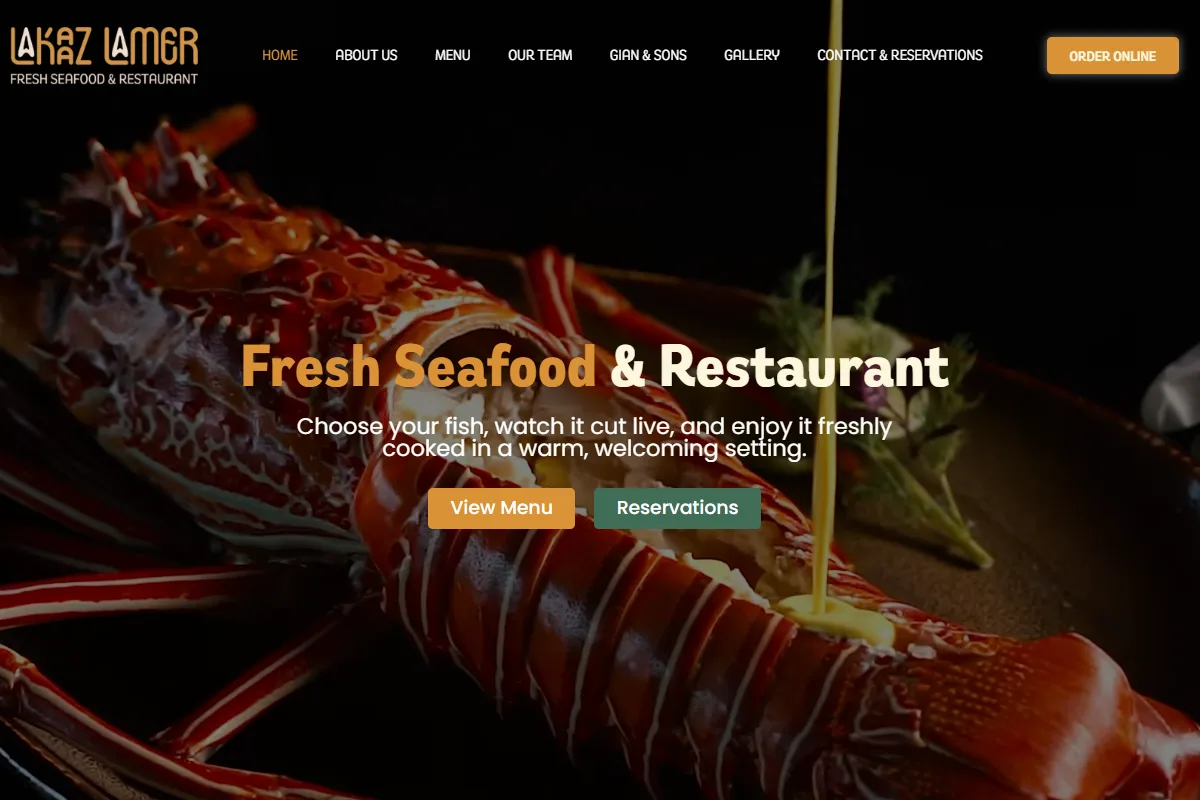 Screenshot of the Lakaaz Lamer website